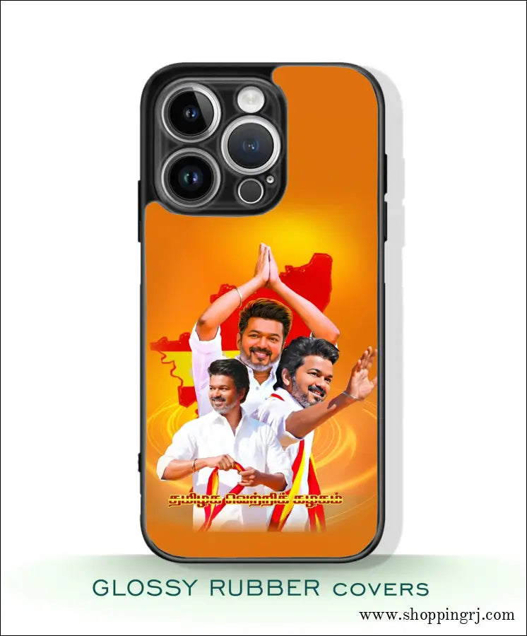 Tvk Vijay Mobile Covers Glossy Rubber Rj3524 - Mobile