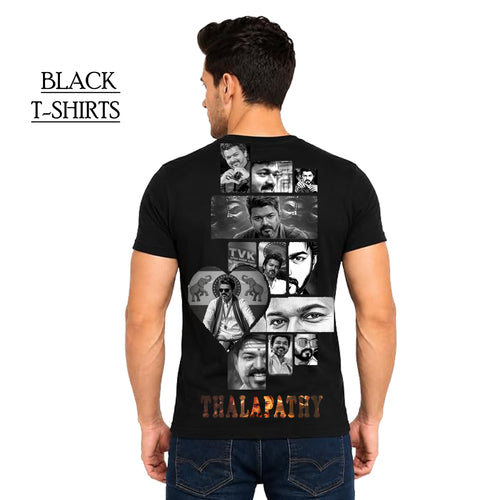 VIJAY ANNA DIFFERENT STYLE BLACK T-SHIRT TVK 14