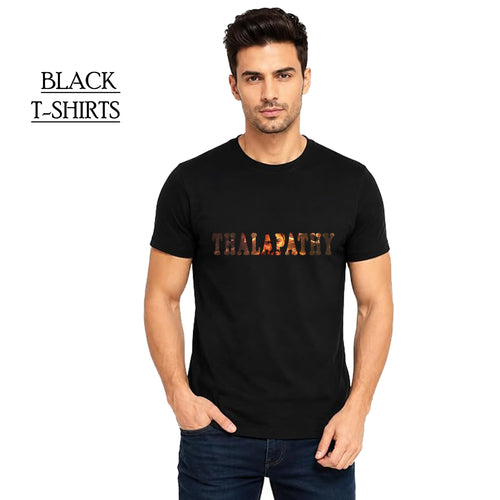 VIJAY ANNA DIFFERENT STYLE BLACK T-SHIRT TVK 14