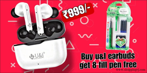 U&i Jump Series 20 Hours Battery Backup True Wireless Earbuds with Noise Reduction - Earbuds - earbudsu&i brandRJ mobiles and accessories Thoothukudi