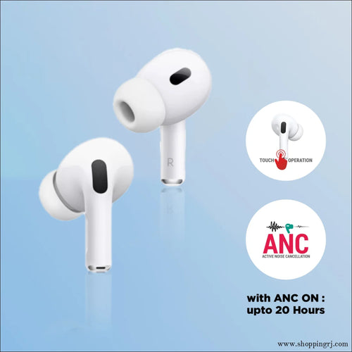 Unix Airbuds Z2 Bloom – ANC True Wireless Earbuds with 40Hr Playtime - White - Earbuds