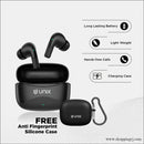 Unix Airbuds Z3 Brizo – 48hr Playtime Enc High Bass Bt 5.4 True Wireless Earbuds with Free Silicone Case