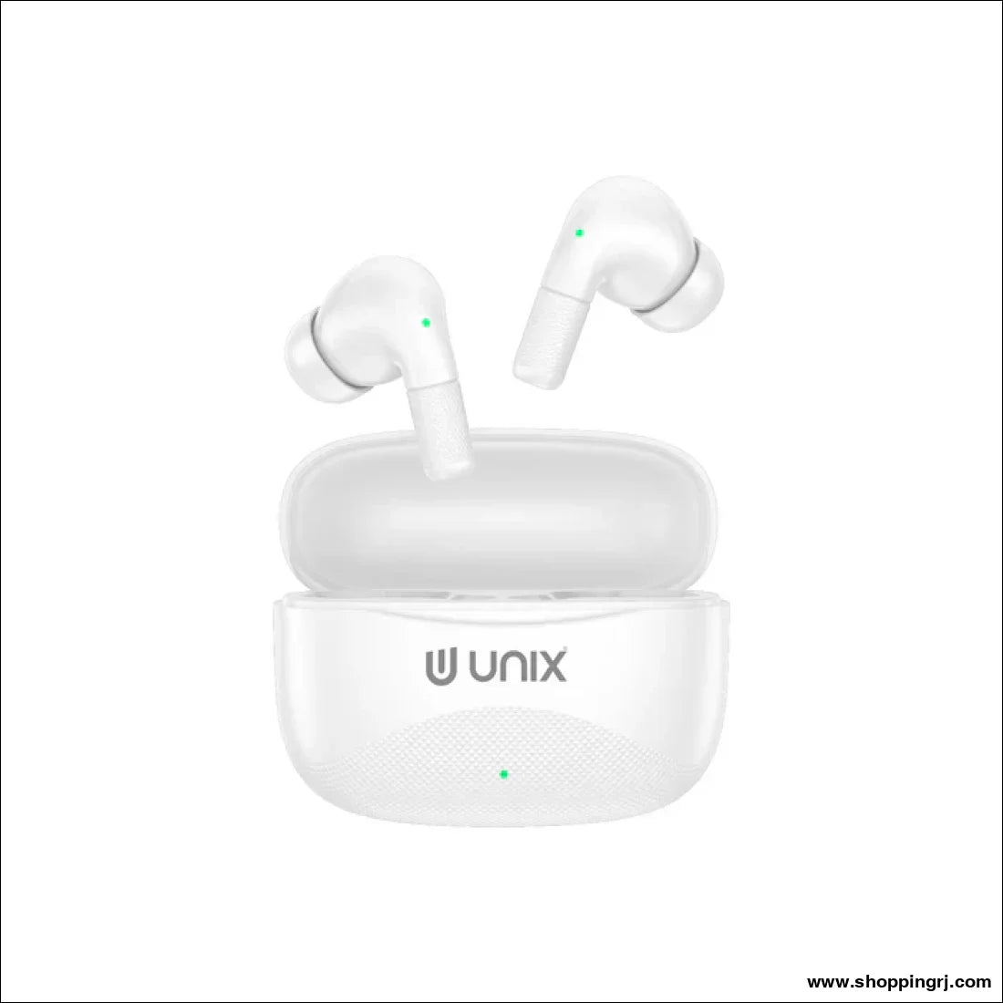 Unix Airbuds Z3 Brizo – 48Hr Playtime ENC High Bass BT 5.4 True Wireless Earbuds with Free Silicone Case - White
