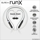 Unix Elite 4 Runx Wireless Neckband – 54H Playtime ENC Magnetic On/Off & Multi-Controller - Black - neckband