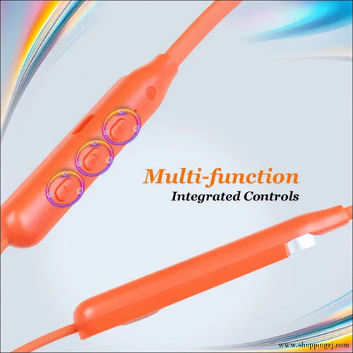 Unix Elite 4 Runx Wireless Neckband – 54H Playtime ENC Magnetic On/Off & Multi-Controller - neckband