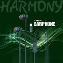 Unix Harmony Type c Wired Earphone for Clear Audio Quality