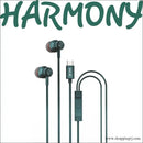 Unix Harmony Type c Wired Earphone for Clear Audio Quality