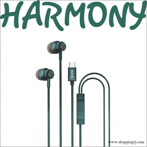 Unix Harmony Type c Wired Earphone for Clear Audio Quality