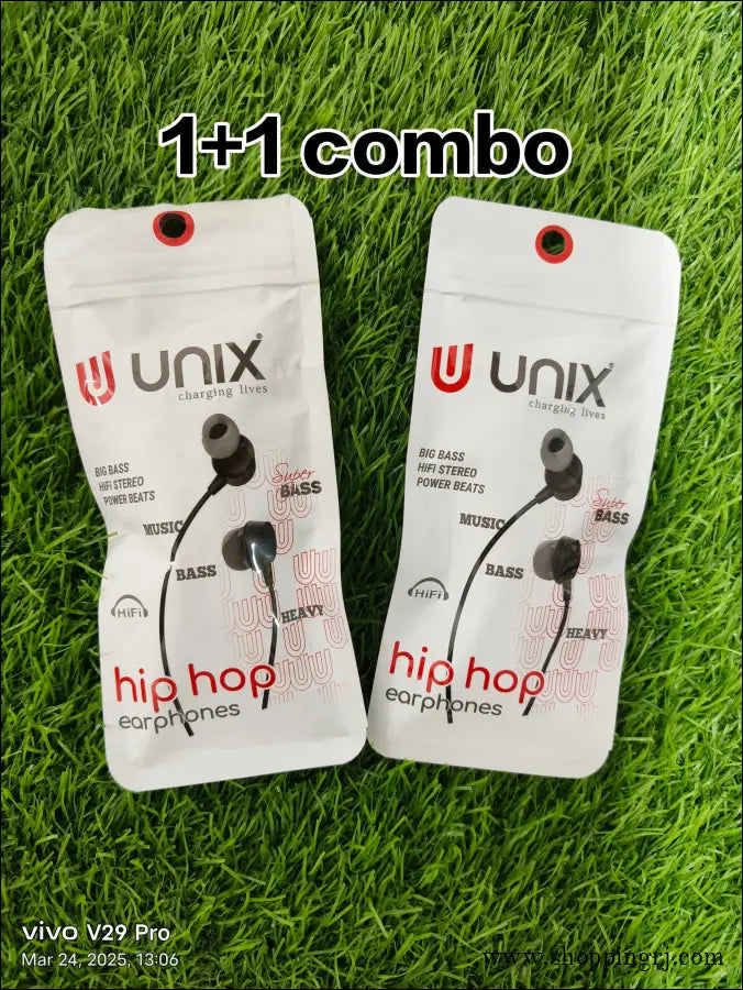 UNIX Hip hop earphones Heavy Bass