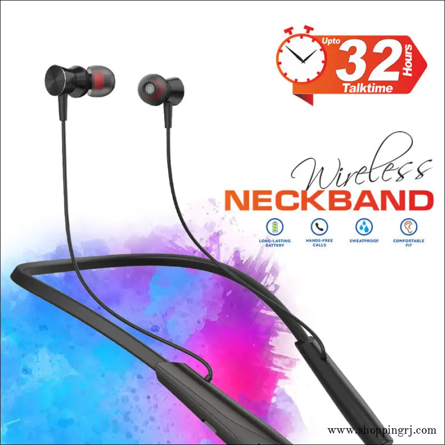 Unix Ux-hp50 Universe Wireless Neckband | Up to 32-hour Talk Time - Neckband