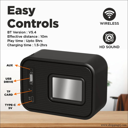 Unix XB-U44 Skon 7W Wireless Stereo Speaker with TF Card USB & Type-C Charging - Bluetooth speaker