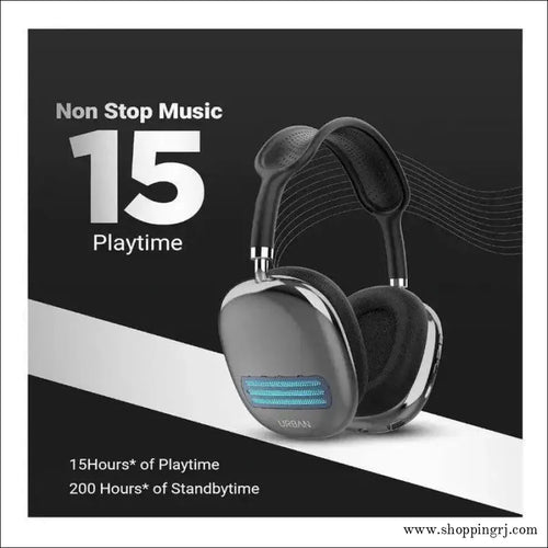 Urban Hx10 Headphones with 40mm Driver Full Range Speaker| Upto 15 Hours Non-stop Music Bluetooth Headset - Bluetooth