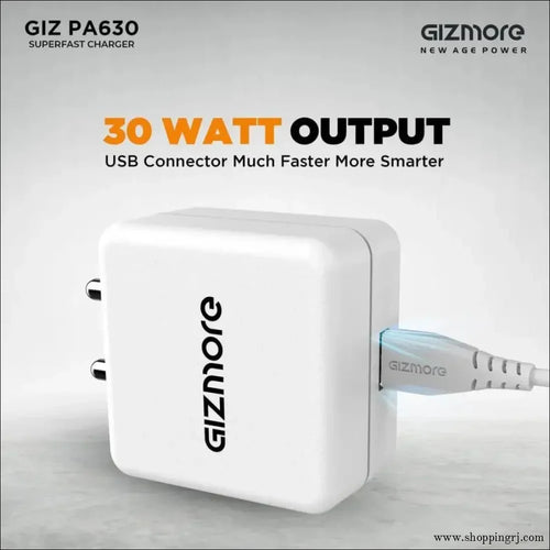 Gizmore 30w Turbo Power Adaptor GIZ PA630 - charger - chargerNew arrivalchargers