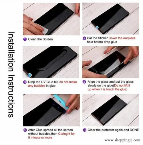 Vivo Curved Type Uv Tempered Glass - Tempered Glass