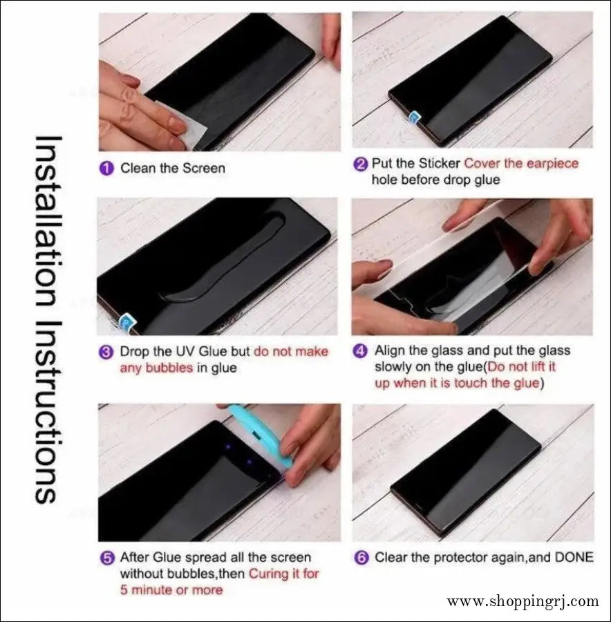 Vivo Curved Type Uv Tempered Glass - Tempered Glass