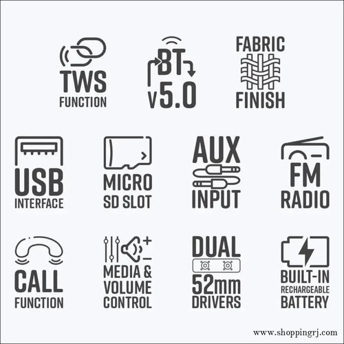 Zeb-dawn 50 Wireless Bluetooth Speaker - Bluetooth