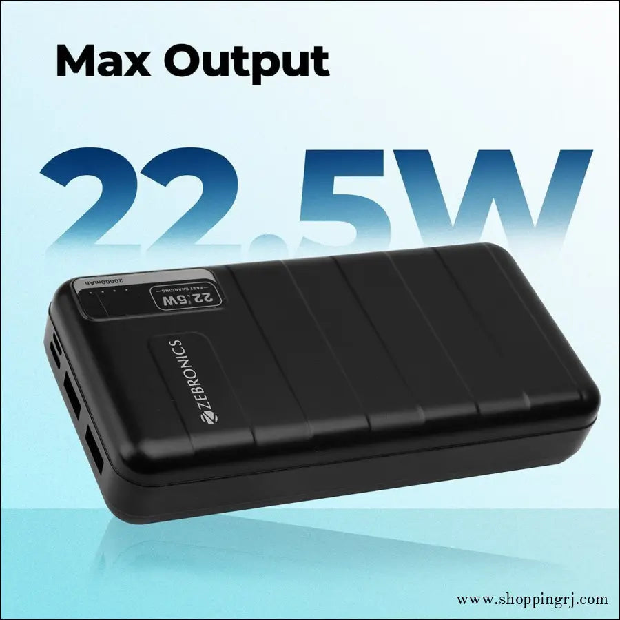 Zeb-MW52 Power bank 20000mah , 22.5w fast charging support