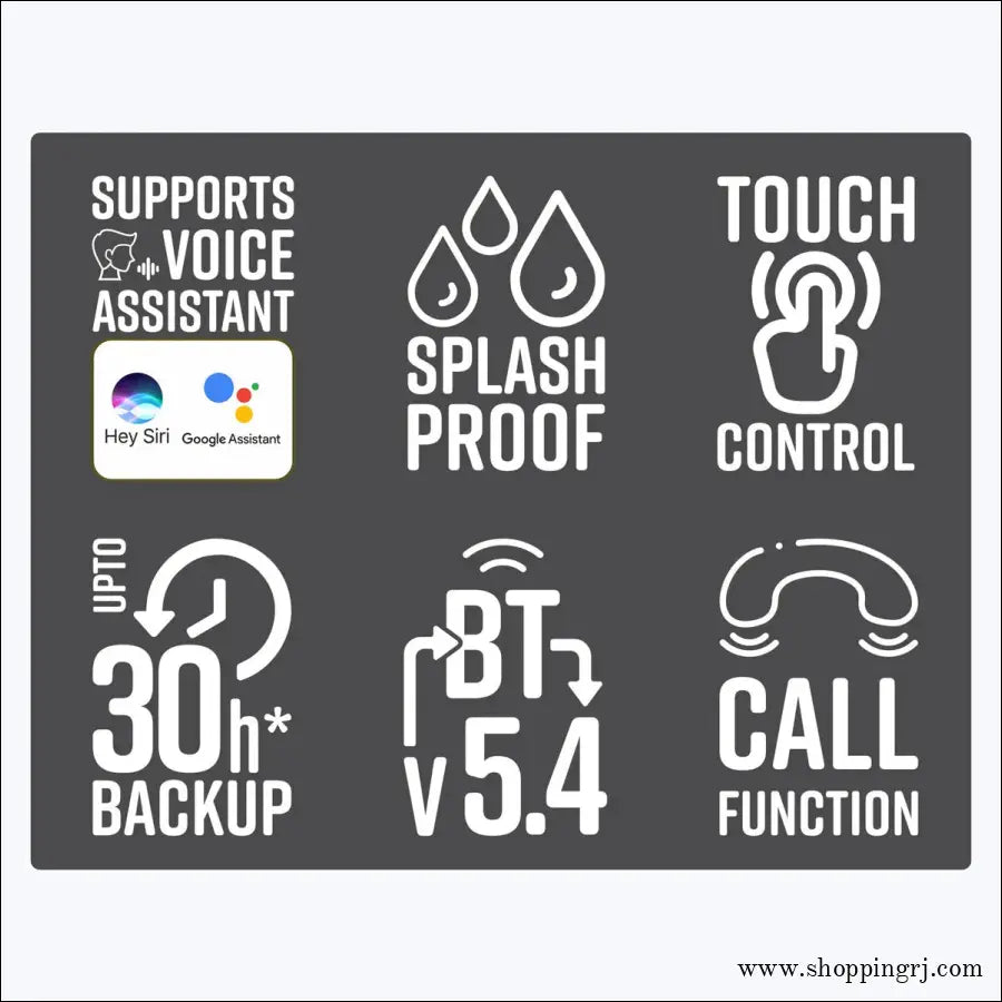 Zeb Pods 121 - V5.4 Tws Earbuds with 30h Enc,gaming Mode (upto 50ms) - Earbuds