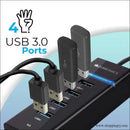Zebronics 300hb 4 Port Usb 3.0 Hub with Hi-speed Data Transfer - Laptop Accessories